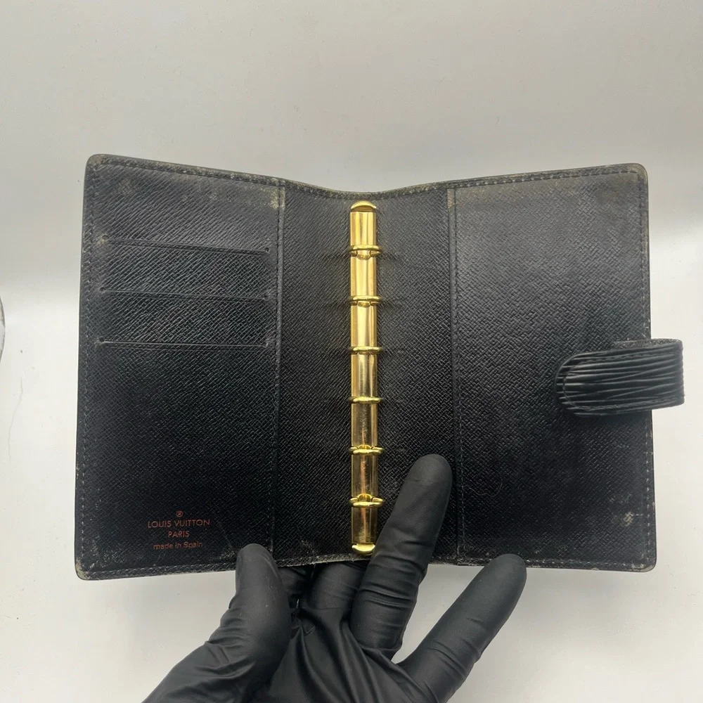 Louis Vuitton Black Epi Planner/Agenda w/ COA - Picture 6 of 7